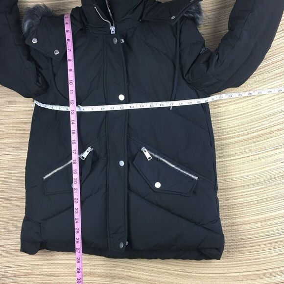 Andrew Marc Daphne Puffer Dawn Removable Hood Faux Fur Trim Jacket Coat Parka XS - Picture 15 of 15